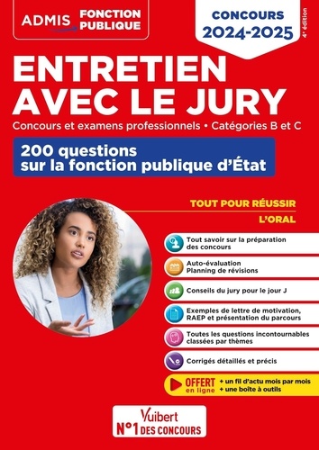 Entretien avec le jury. 200 questions sur la fonction publique d'Etat catégories B et C, Edition 2024-2025