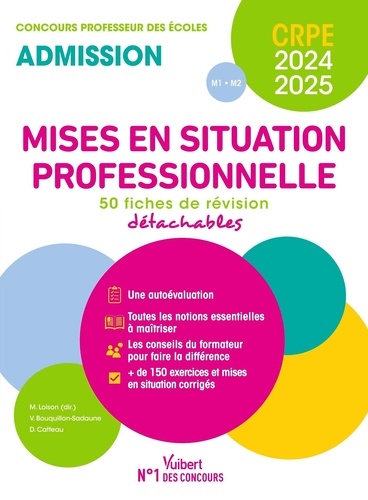 Mises en situation professionnelle Concours Professeur des écoles. 50 fiches de révision, Edition 2024-2025