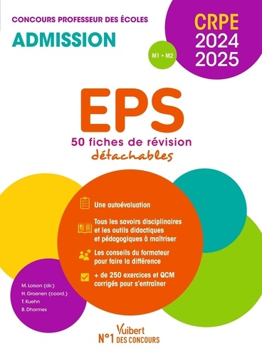 EPS concours Professeur des écoles. 50 fiches de révision détachables, Edition 2024-2025