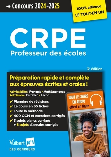 CRPE. Professeur des écoles, Edition 2024-2025