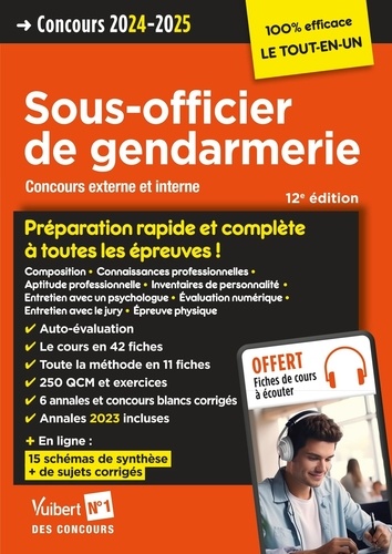 Sous-officier de gendarmerie. Concours gendarme externe et interne, Edition 2024-2025