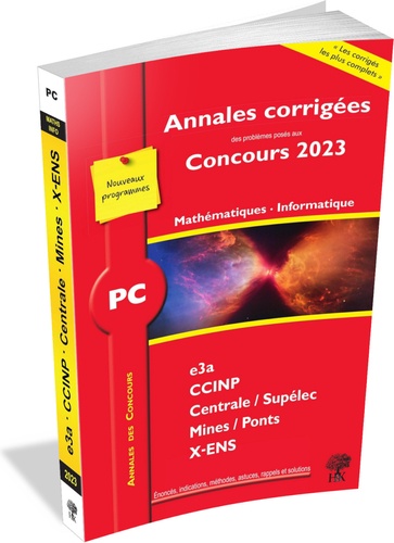 Mathématiques Informatique PC. Edition 2023