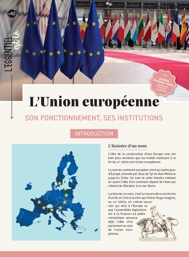 L'union européenne. Son fonctionnement, ses institutions