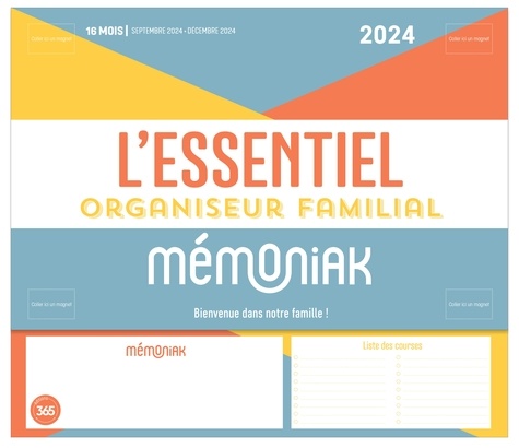 L'essentiel organiseur familial. Edition 2023-2024