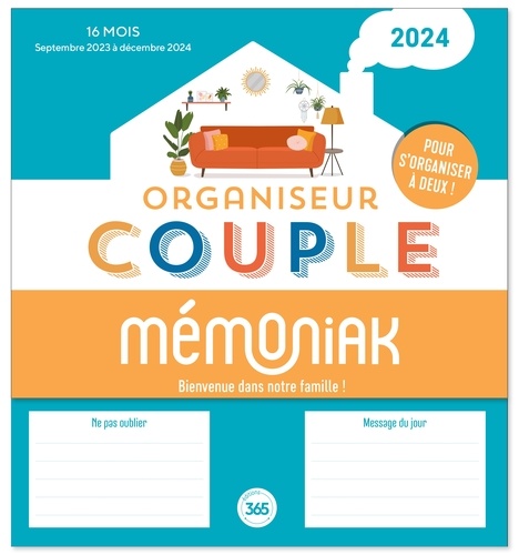 Organiseur couple Mémoniak. Edition 2023-2024