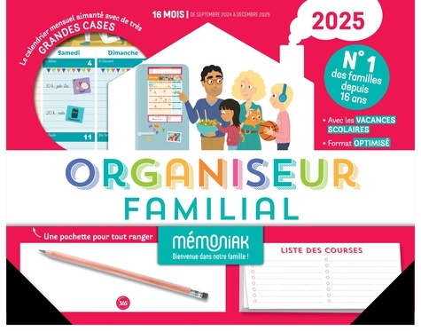 Organiseur familial Mémoniak. Edition 2025