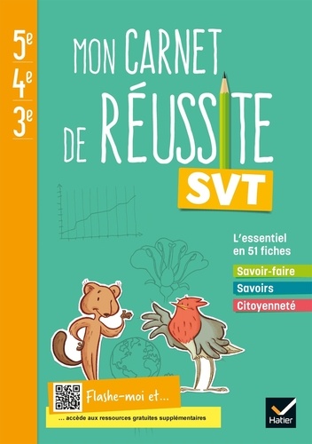 SVT 5e-4e-3e Mon carnet de réussite. Cahier de l'élève, Edition 2021