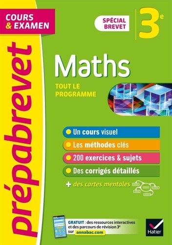 Maths 3e Spécial Brevet. Tout le programme, Edition 2022