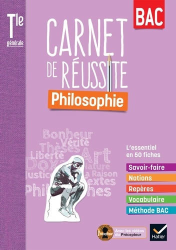 Philosophie Tle Mon carnet de réussite . Edition 2022