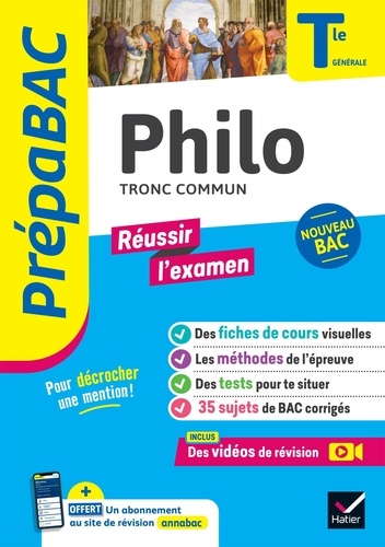 Philo Tronc commun Tle générale. Edition 2024