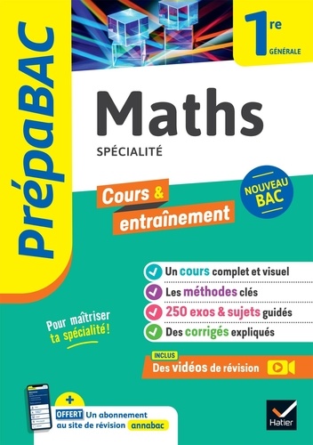 Maths Spécialité 1re générale. Edition 2024