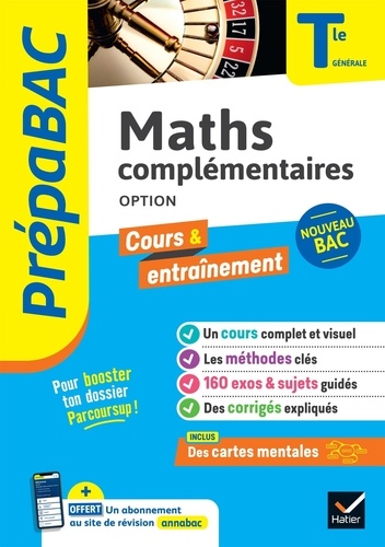 Maths complémentaires (option) Tle générale. Edition 2024