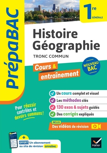 Histoire-Géographie 1re générale. Edition 2024
