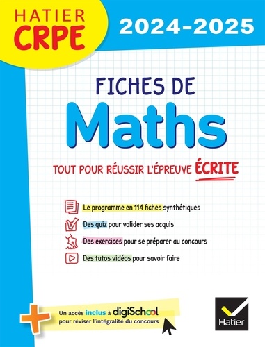 Fiches de Maths. Edition 2024-2025