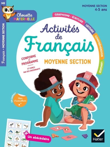 Maternelle Activités de français Moyenne Section - 4 ans. Chouette entrainement Par Matière