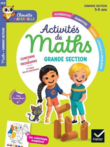 Maternelle Activités de maths Grande Section - 5 ans. Chouette entrainement Par Matière