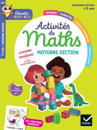 Maternelle Activités de maths Moyenne Section - 4 ans. Chouette entrainement Par Matière