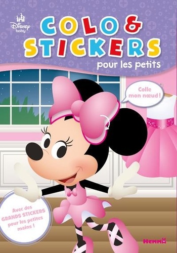 Disney Baby - Colo & Stickers pour les petits (Minnie)