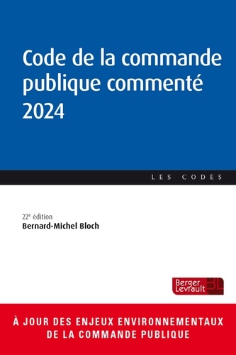 Code de la commande publique commenté. Edition 2024
