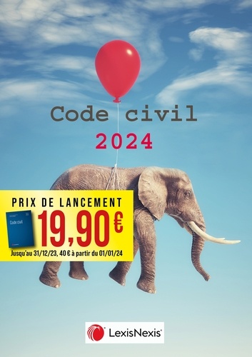 Code civil. Jaquette éléphant ballon, Edition 2024