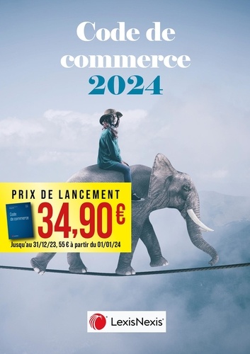 Code de commerce. Jaquette éléphant fil, Edition 2024