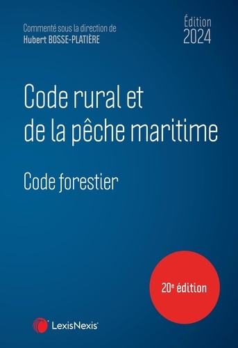 Code rural et de la pêche maritime. Edition 2024