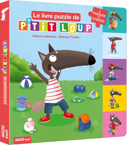 P'tit Loup : Le livre puzzle de P'tit loup. 5 puzzles de 9 pièces