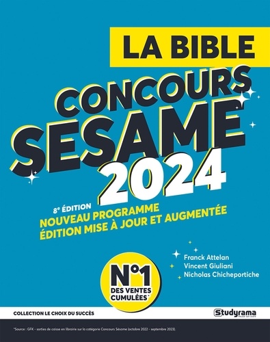 La bible du concours SESAME. Edition 2024