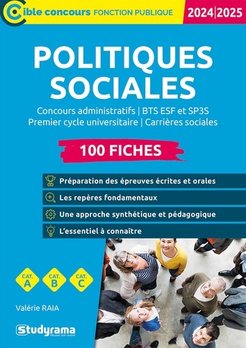 Politiques sociales. 100 fiches, Edition 2024-2025