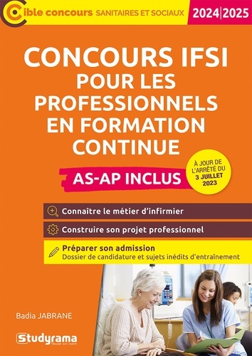 Concours IFSI pour les professionnels. Edition 2024-2025