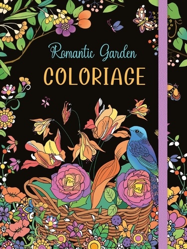 Romantic Garden. Coloriage