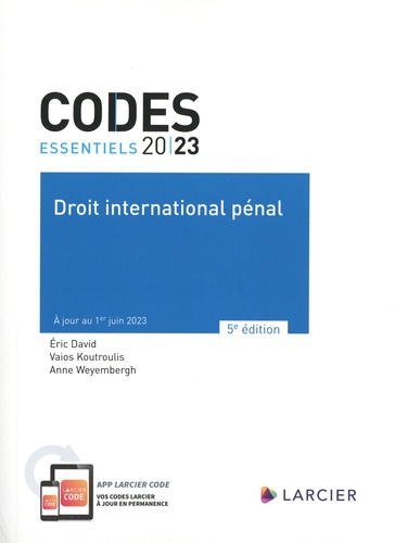 Droit international pénal. Edition 2023