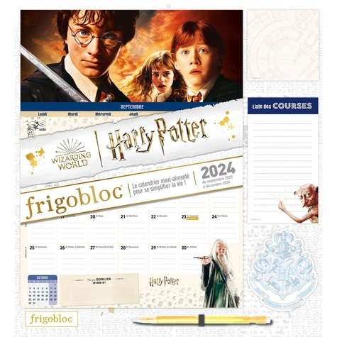 Frigobloc mensuel Harry Potter. De septembre 2023 à décembre 2024, Edition 2024