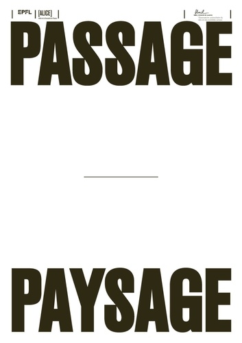 Passage-Paysage. Edition bilingue français-anglais