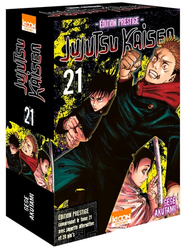 Jujutsu Kaisen Tome 21 : Tokyo 2 : grande chance. Coffret avec une jaquette alternative reversible et 20 pin's, Edition de luxe