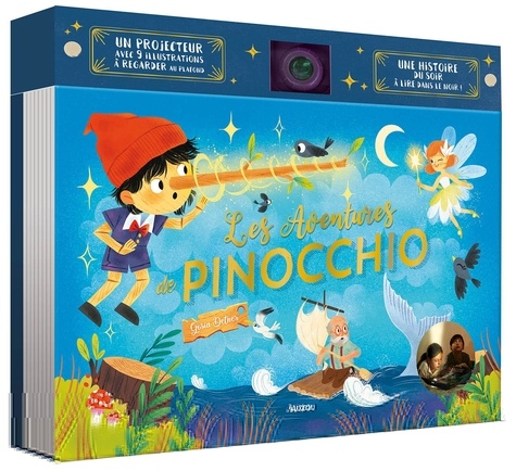 Les aventures de Pinocchio. Un projecteur avec 9 illustrations à regarder au plafond