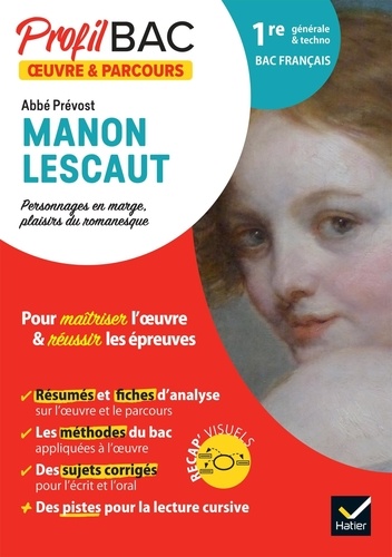 Manon Lescaut, Prévost. Bac 1re générale & techno, Edition 2023