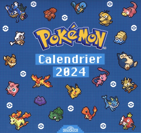 Pokémon. Calendrier Pixel Art, Edition 2024